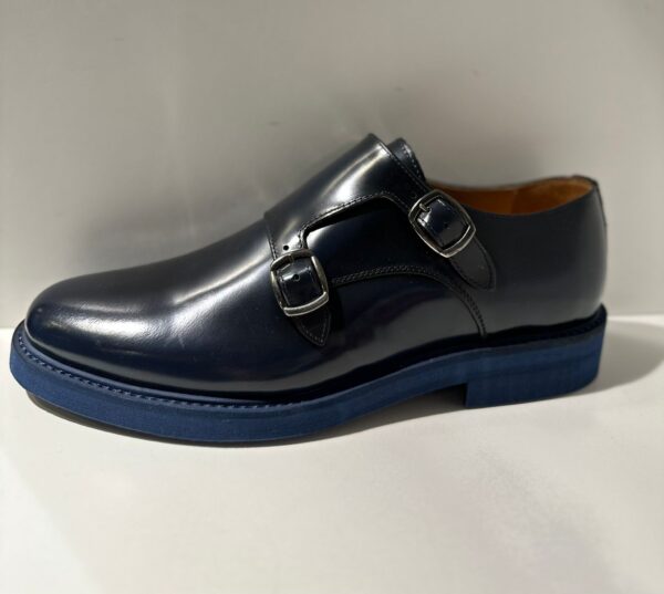 SCARPA UOMO NERA - BLU - BORDEAUX CON DOPPIA FIBBIA ARGENTO,321(ZEPPA)