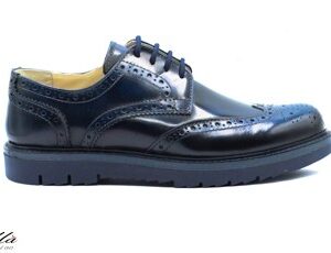 SCARPA UOMO ARTIGIANALE INGLESINA BLU FONDO SUPER BLU 493