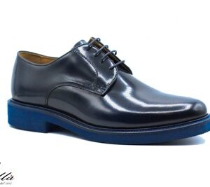 SCARPA UOMO DERBY BLU FONDO BLU 901