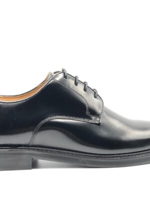 SCARPA UOMO DERBY PELLE NERO, SUOLA CON DOPPIO CUOIO (sapio) 901A