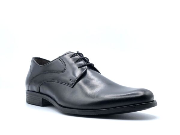 SCARPA DERBY UOMO PEDULLA' LUXURY PELLE ART.3186B ARCADIA GALAXY NERO, FONDO IN CUOIO