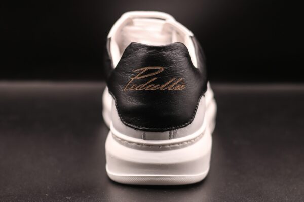 SNEAKERS UOMO by PEDULLA' ART.300 bianco/nappa nero