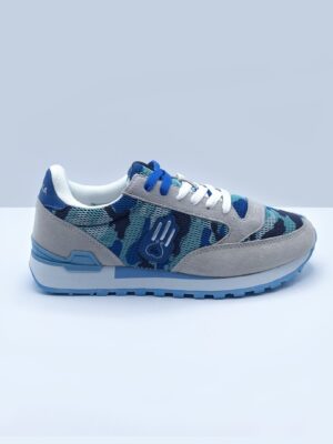 KAMSA UOMO MILITAR CAMOUFLAGE AZZURRO/GRIGIO/VERDE