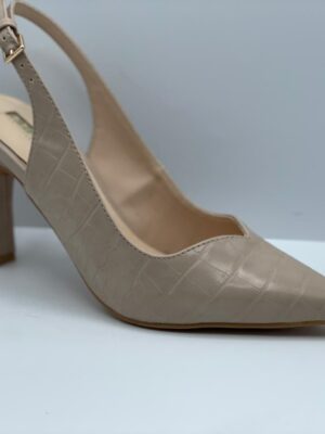 SCARPA DONNA PREGUNTA ART.CCD6006 001 NUDE - NERO TACCO 8CM