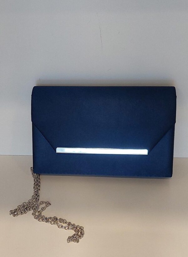 BORSA ELEGANTE DI RASO BLU art.42320