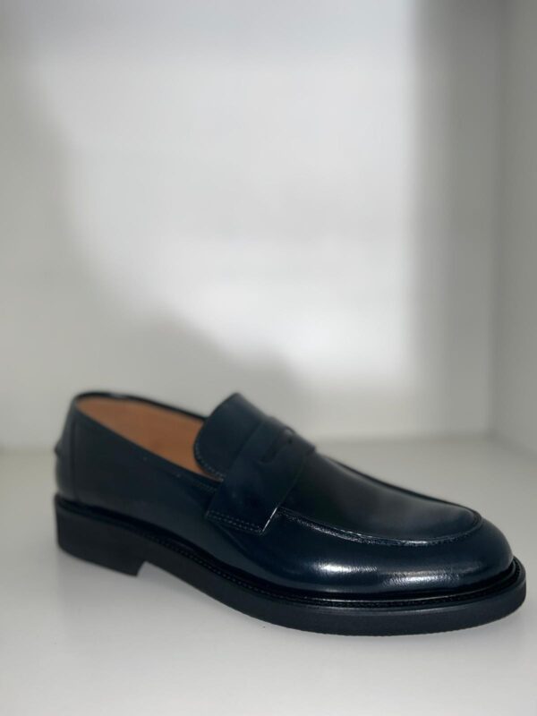 MOCASSINO UOMO MOD COLLEGE NERO-BLU-BORDEAUX F.DO GOMMA art. 312