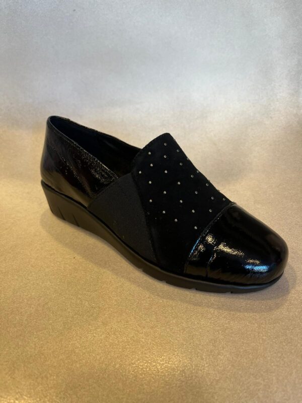 MOCASSINO SUSIMODA CONFORT IN NAPLAK NERO E MARRONE ART. 92020/103