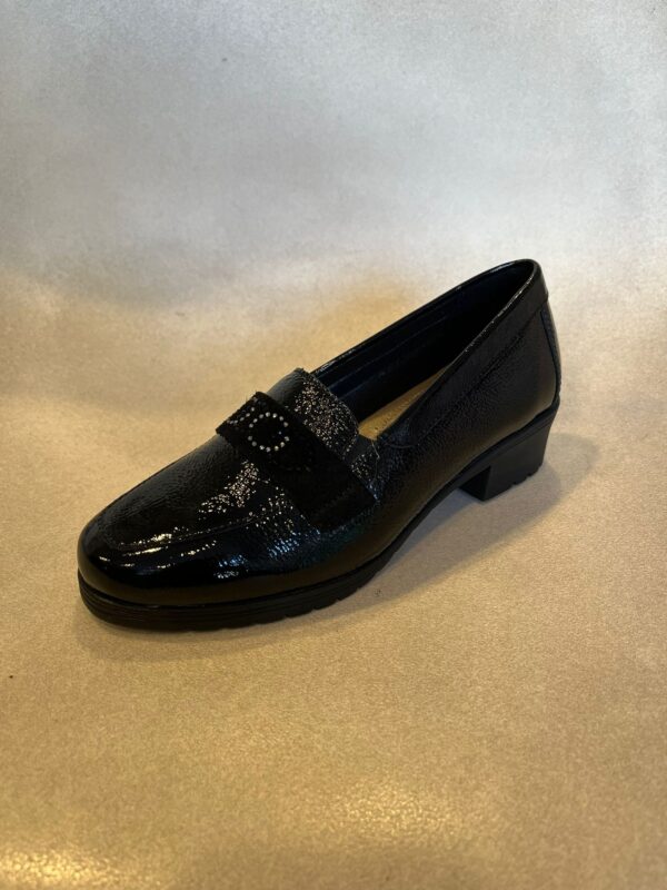 MOCASSINO DONNA COMFORT SUSIMODA IN NAPLAK NERO E BLU NOTTE ART. 83080/059