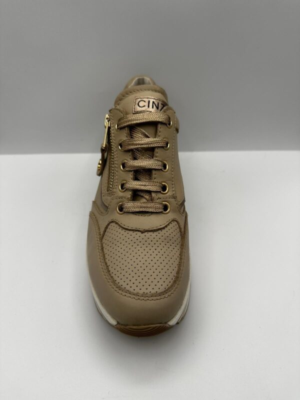 SNEAKERS CINZIA SOFT BEIGE CON CERNIERA LATERALE ART.IV919575C 002