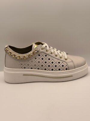 SNEAKERS BIANCA TRAFORATA CINZIA SOFT art.IV1021472 003