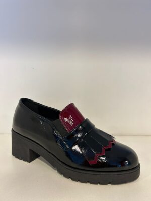 MOCASSINO PEDULLA' DONNA IN NAPLAK BORDEAUX ART.224002